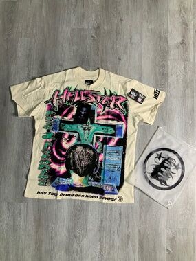 *NEW* Cream Hellstar Tee Size Small and Medium 100% Authentic